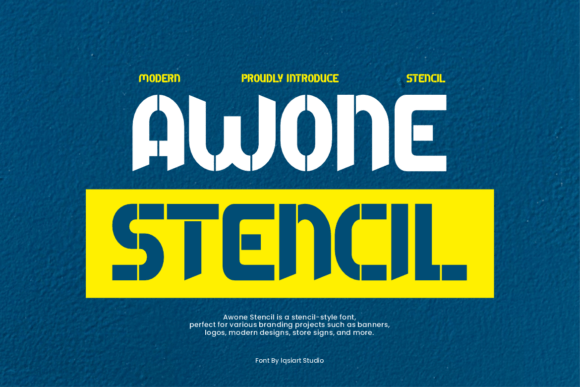 Awone Stencil: A Font for Bold Branding Moments