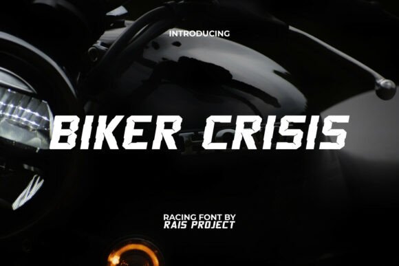Biker Crisis: A Bold Typeface for High-Impact Campaigns