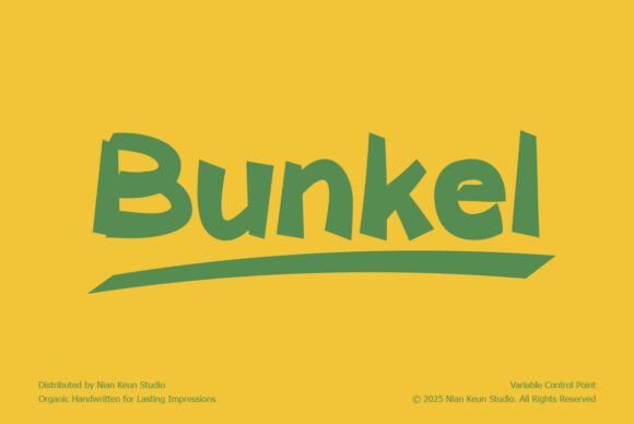 Bunkel: A Playful Font for Branding Projects
