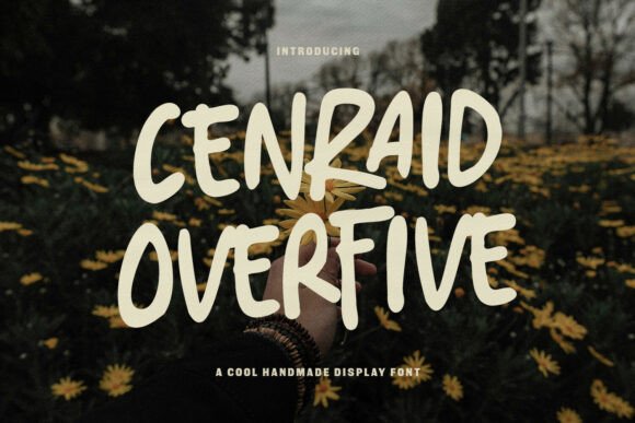 Cenraid Overfive: A Bold Display Font for Editorial Design