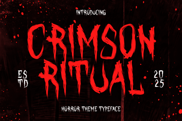 Crimson Ritual: A Font That Commands Attention
