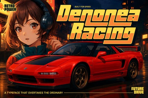 Denonea Racing: A Font That Moves the Reader