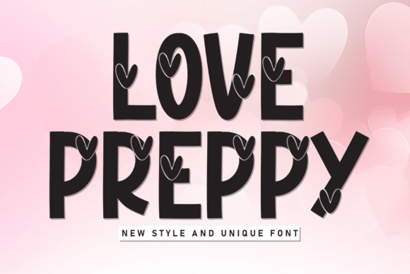 Love Preppy: A Modern Display Font for Web Design