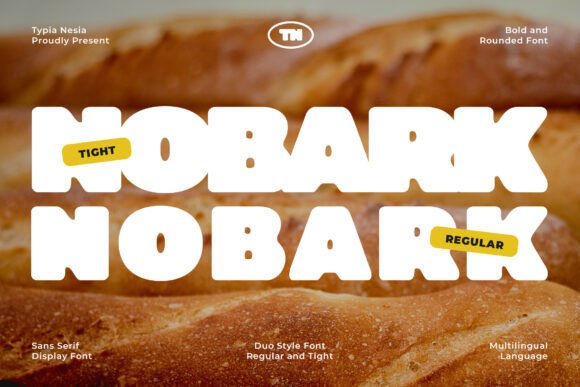 Nobark: A Playful Font for Editorial Design