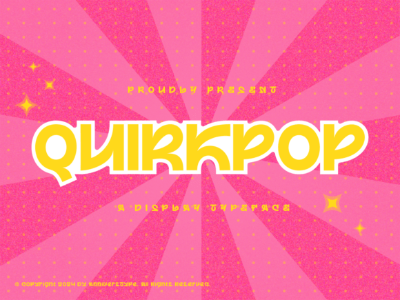 Quirkpop: A Bold Display Font for Digital Design