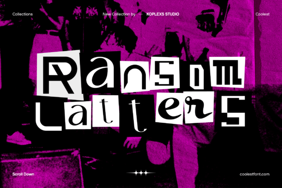 Ransom Latters: A Playful Typeface for Creative Branding