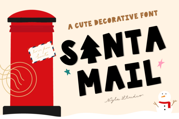 Santa Mail: A Festive Font for Digital Design