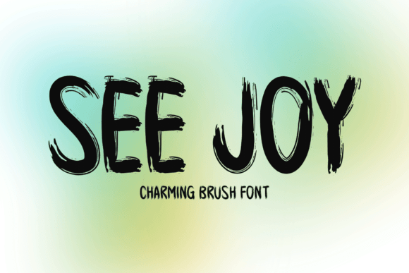 See Joy: A Vibrant Font for Digital Design