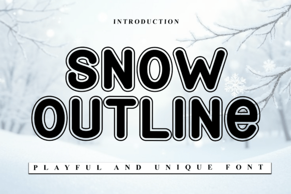 Snow Outline: A Font for Modern Branding