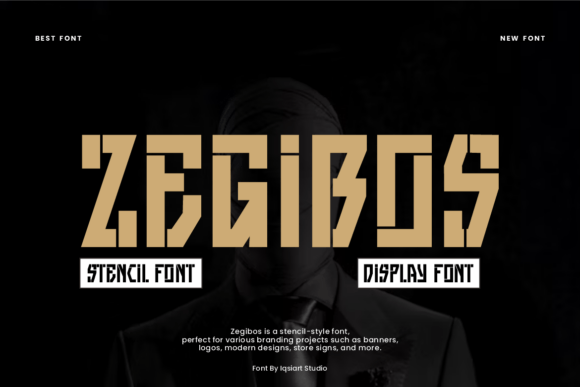 Zegibos: A Bold Display Font for Digital Design